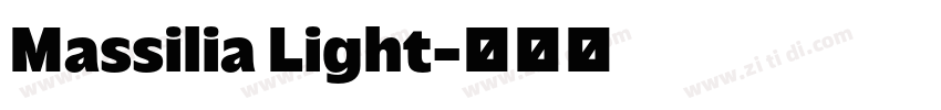 Massilia Light字体转换